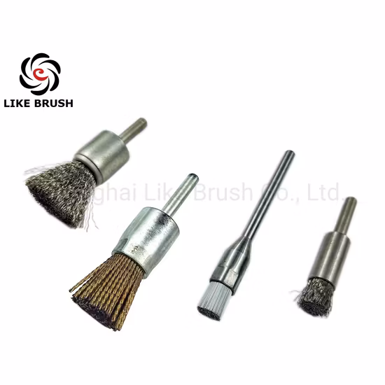 Brosses d'extrémité en fil d'acier